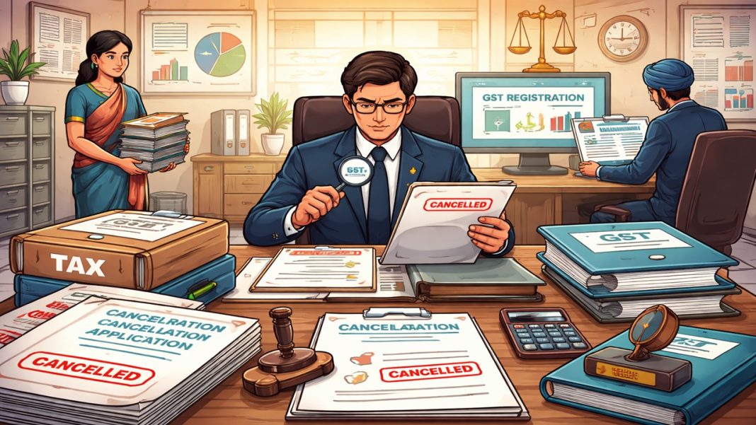 Government Assigns Function of GST Officer for Deciding Registration Cancellation Applications