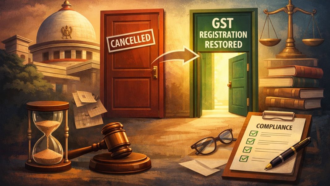 HC Allows Restoration of Cancelled GST Registration Despite Delay in Revocation Application