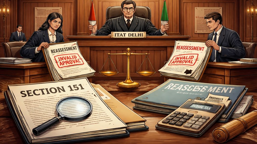 ITAT Delhi Quashes Reassessment Due to Invalid Approval Under Section 151