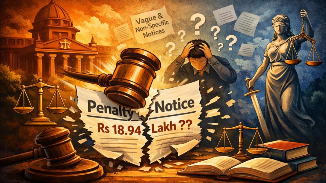 ITAT Holds Section 270A Penalty Notices Without Proper Alleged Charges Cannot be Sustained