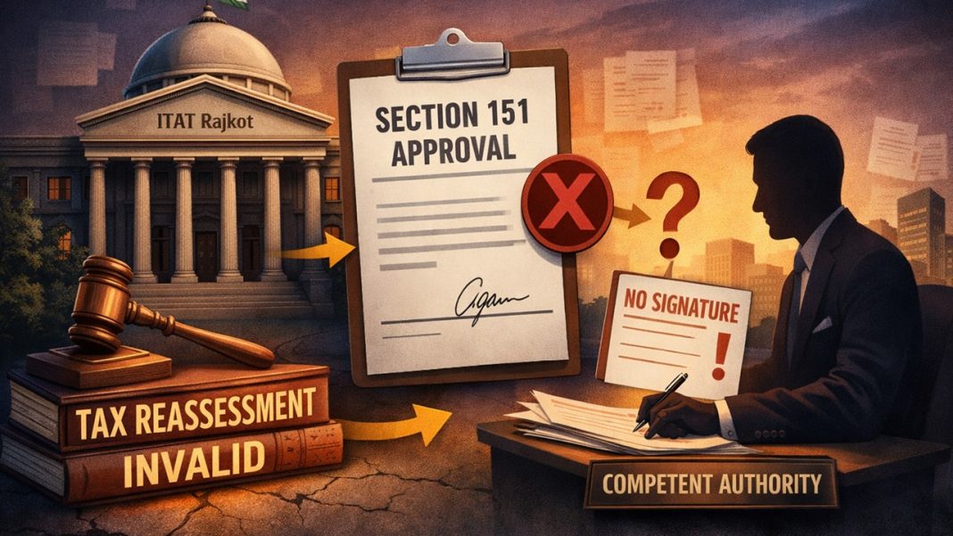 ITAT Invalidates Section 148 Reassessment Proceedings Over Lack of Valid Section 151 Approval