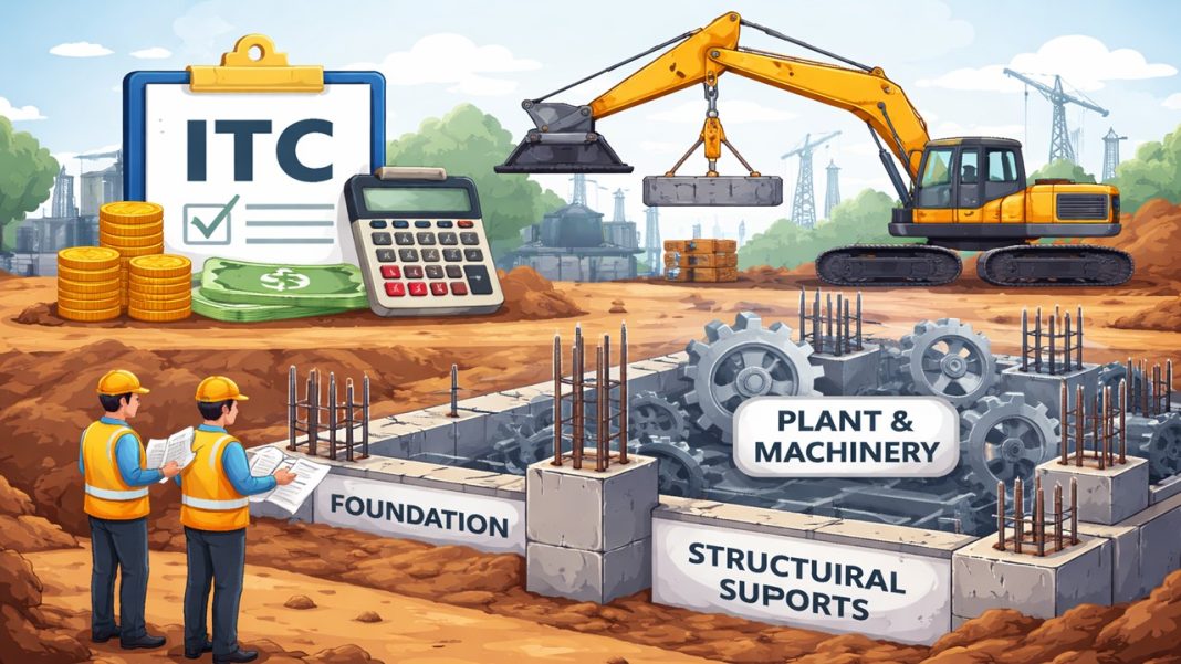 ITC Can be Claimed on Construction of Foundations and Structural Supports for Plant and Machinery: AAR