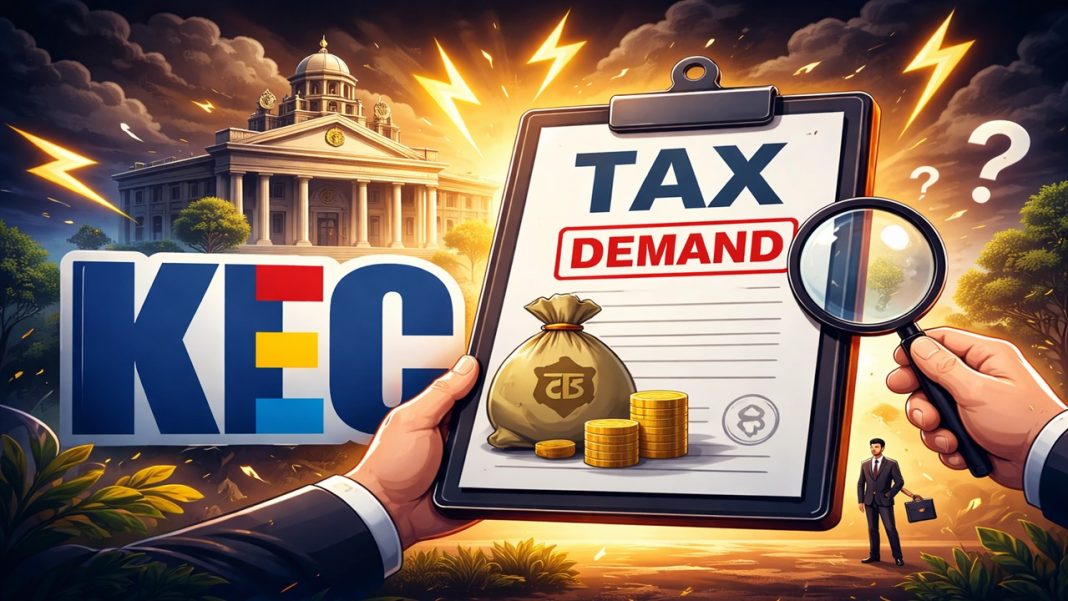 KEC International Subsidiary Receives Rs 46.19 Crore Tax Demand Notice