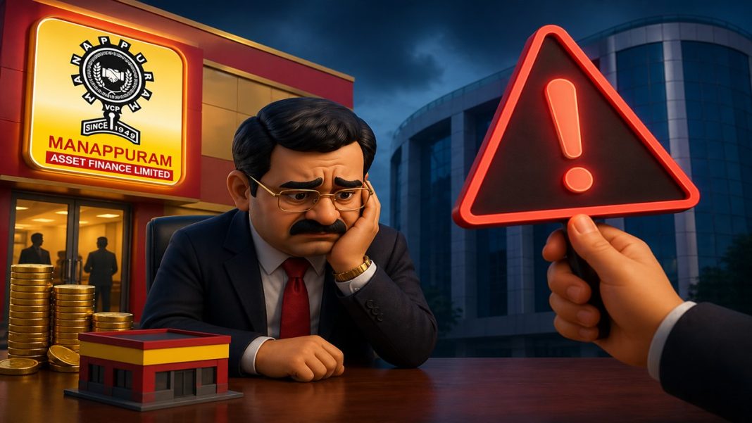 Manappuram Finance Limited Discloses SEBI Warning Against CMD in Personal Capacity