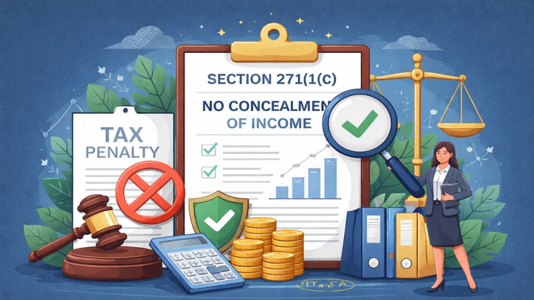 Penalty under Section 271(1)(c) Cannot Be Imposed When No Income is Concealed: ITAT