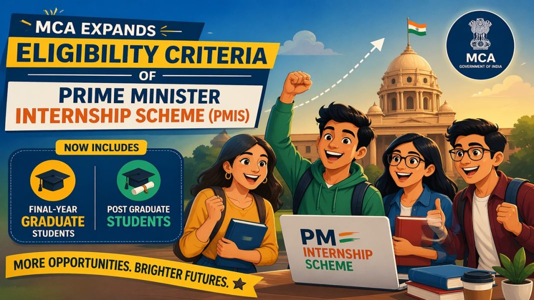 Prime Minister Internship Scheme 2026 Update: Final-Year Students Now Eligible for Paid Internships