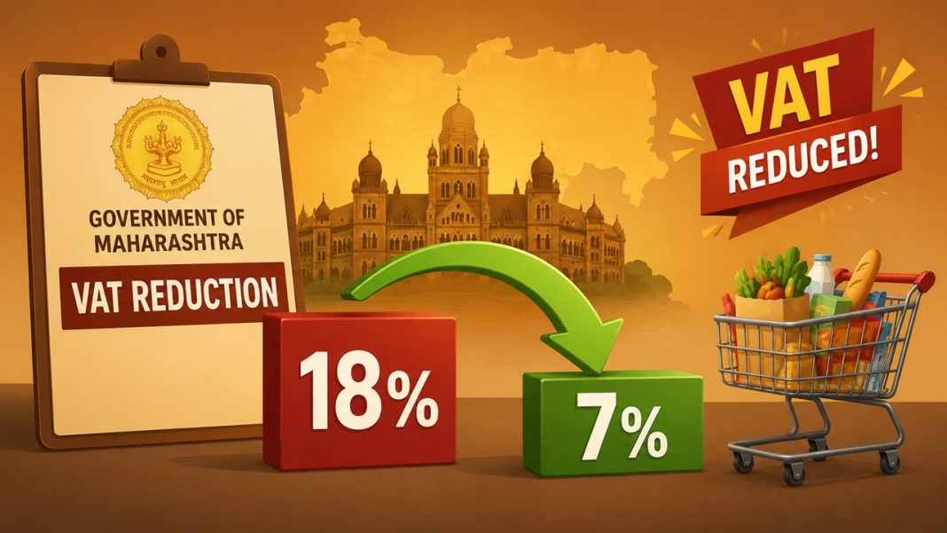 Government of Maharashtra Notifies VAT Reduction from 18% to 7%