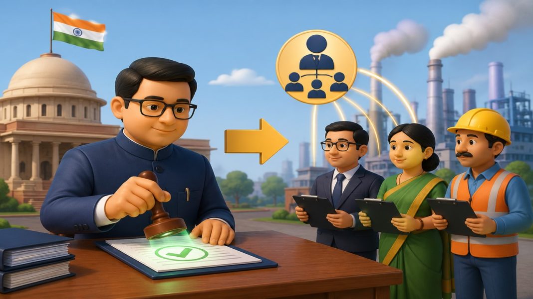 Govt Notifies Delegation of Approval Powers Under Section 100 of the Industrial Relations Code, 2020