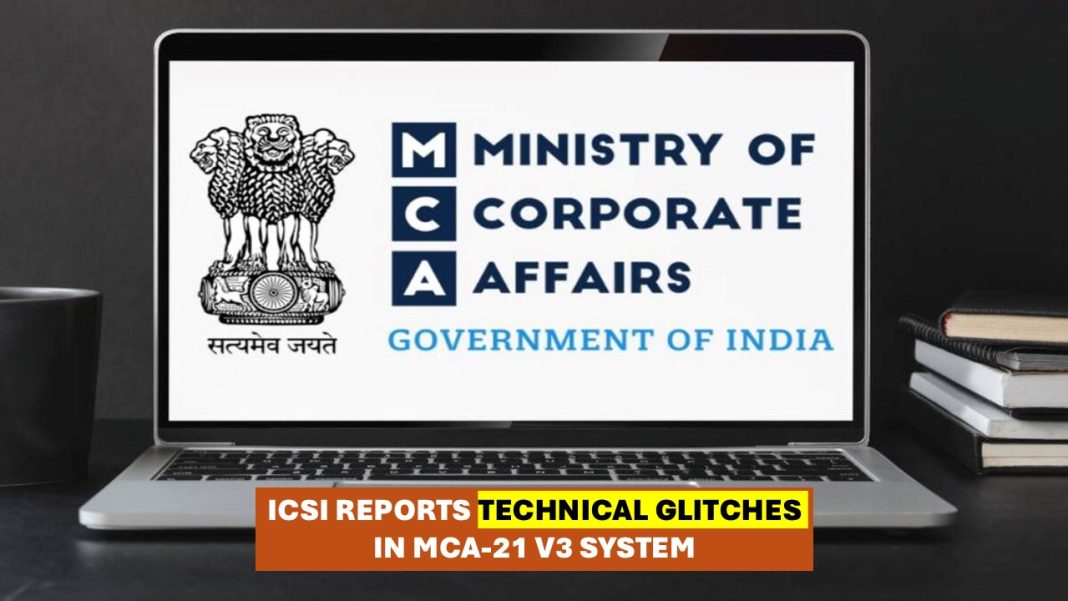 ICSI Flags Issues in MCA-21 V3 Portal, Submits Suggestions to MCA