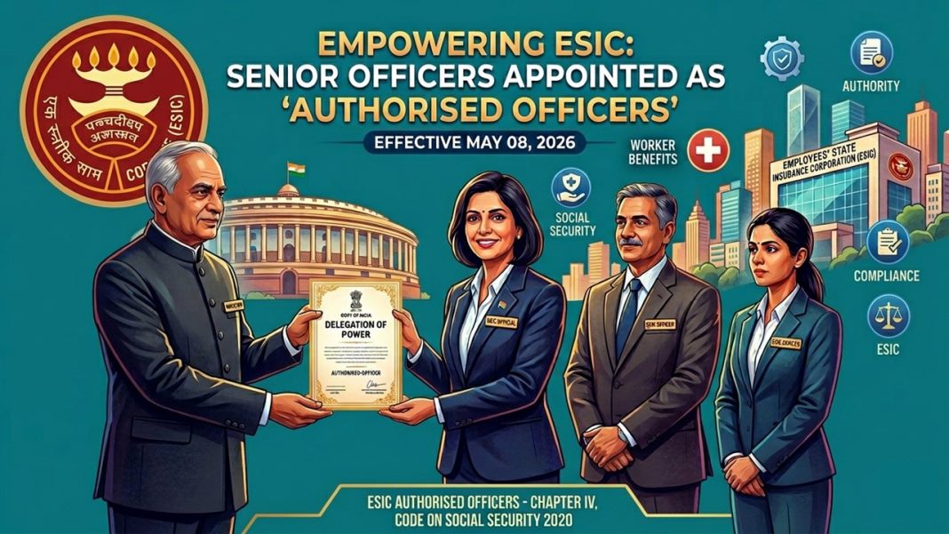 Labour Ministry Empowers ESIC Officers as ‘Authorised Officers’ Under Social Security Code, 2020