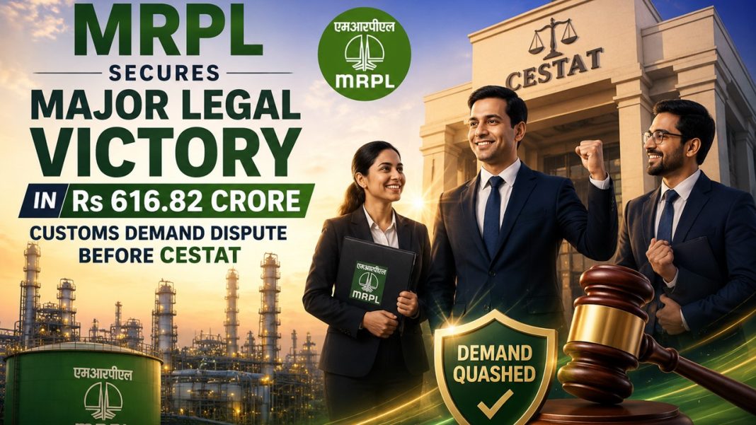 MRPL Secures Major Legal Victory in Rs 616.82 Crore Customs Demand Dispute Before CESTAT