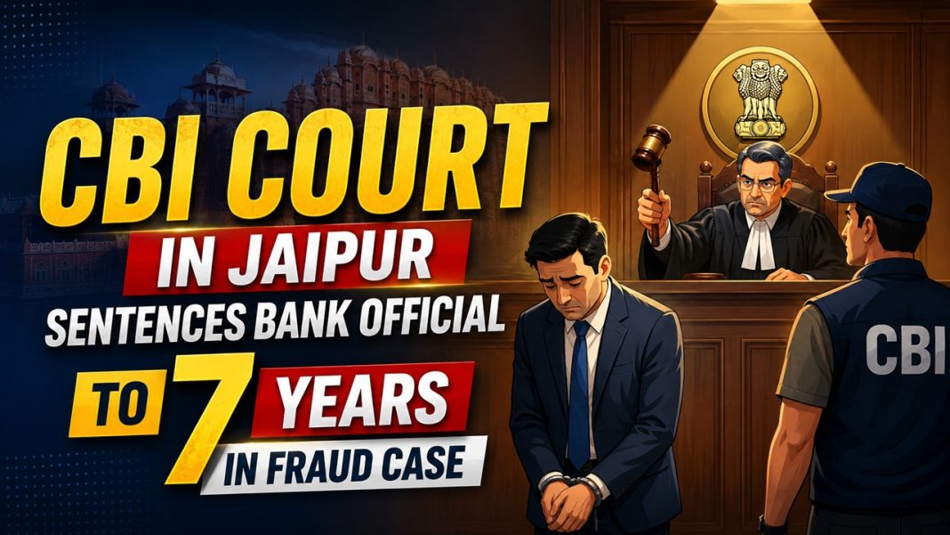 CBI Court in Jaipur Sentences Bank Official to 7 Years in Fraud Case