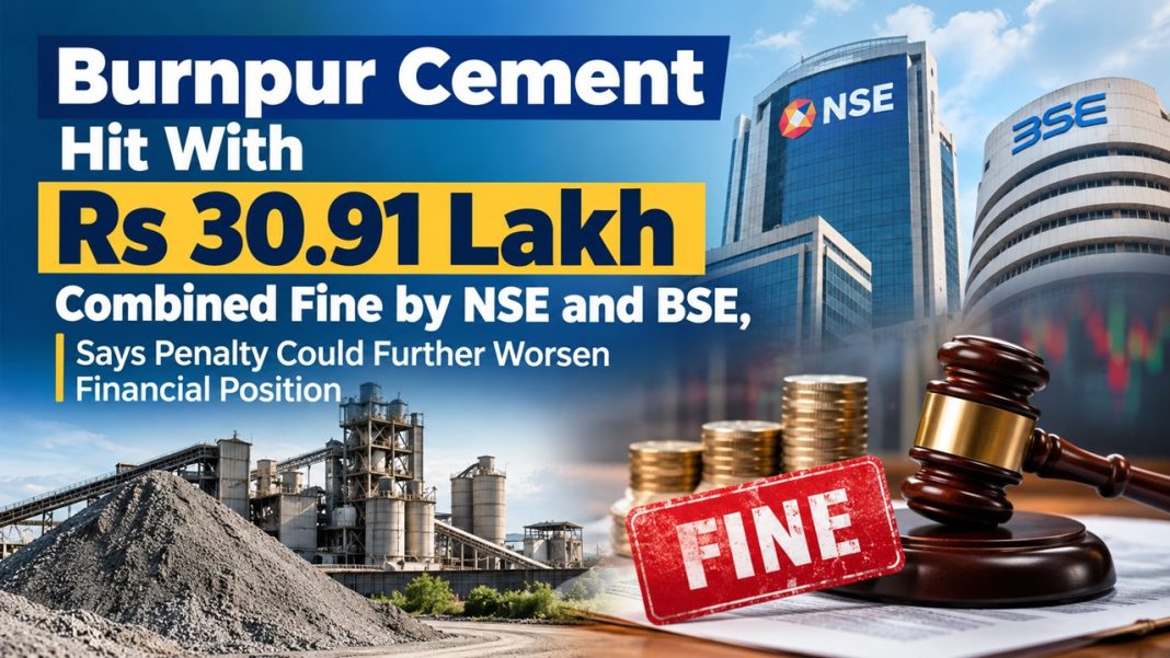 Burnpur Cement Hit With Rs 30.91 Lakh Combined Fine by NSE and BSE, Says Penalty Could Further Worsen Financial Position