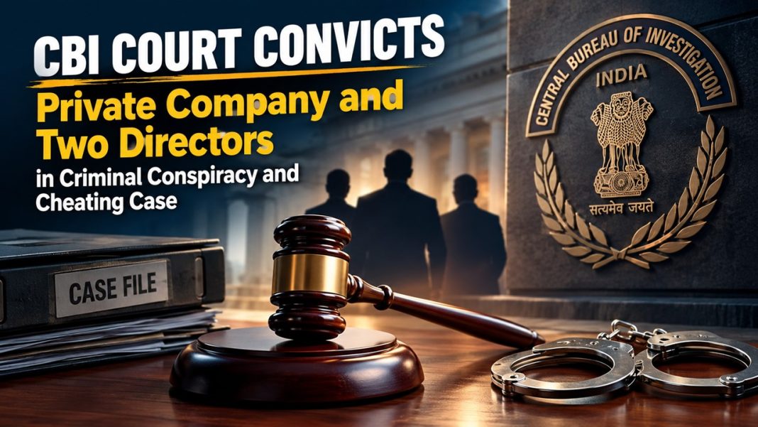 CBI Court Convicts Private Company and Two Directors in Criminal Conspiracy and Cheating Case