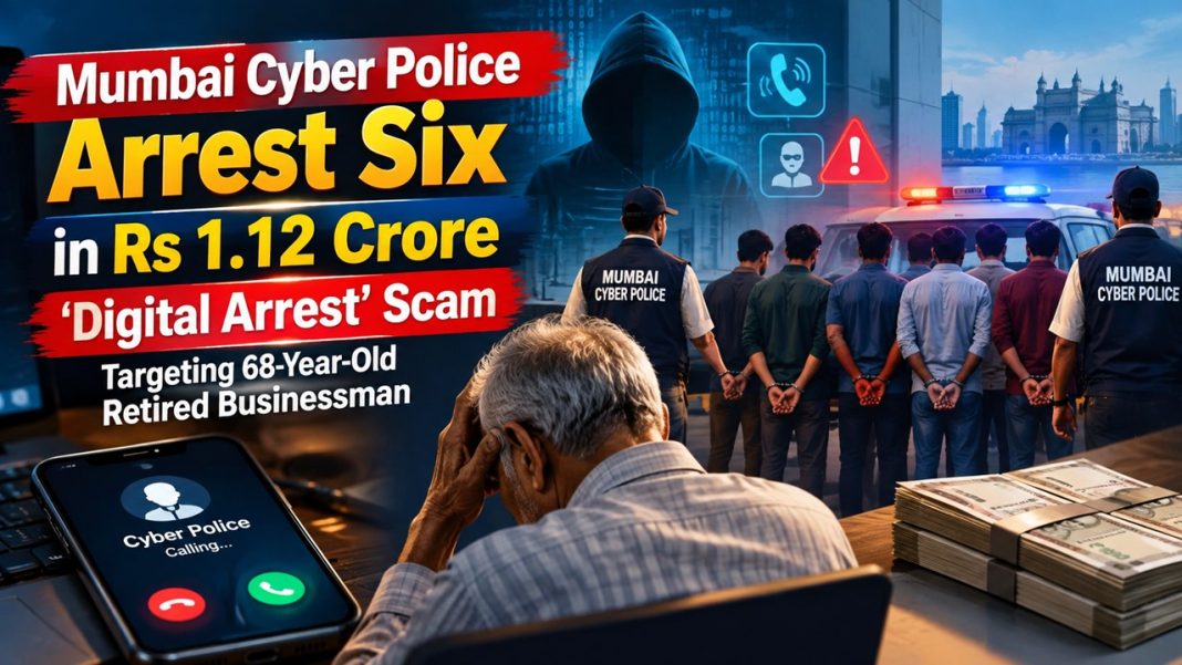 Digital Arrest Scam, Digital Arrest, Cyber Crime News, Cyber Crime Latest News, Mumbai Cyber Police, Digital Arrest Scam, Mumbai Cyber Crime, Rs 1.12 Crore Fraud, Retired Businessman Scam, Cyber Fraud India, Digital Arrest Fraud, Mumbai Crime News, Online Scam India, Cyber Police Investigation