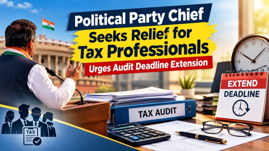 Pali District BJP President Seeks Relief for Tax Professionals, Urges Audit Deadline Extension