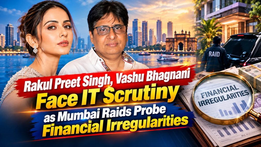 Rakul Preet Singh, Vashu Bhagnani Face IT Scrutiny as Mumbai Raids Probe Financial Irregularities